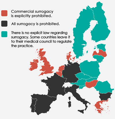 countries where surrogacy is legal